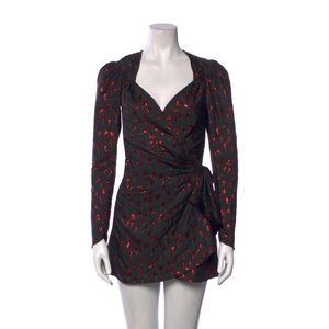 The Attico Rap dress in printed black on size Ex Small -US2-